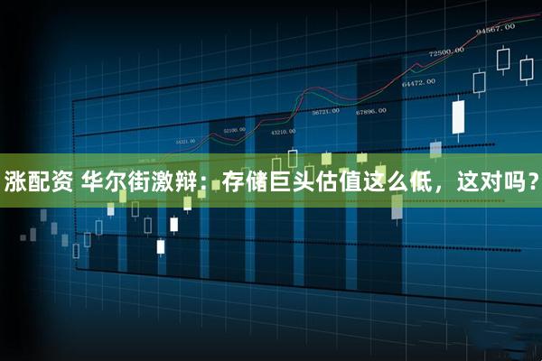涨配资 华尔街激辩：存储巨头估值这么低，这对吗？